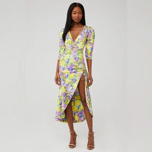 REVOLVE - For Love And Lemons Cassia Midi Dress Adjustable  Slit Size Large